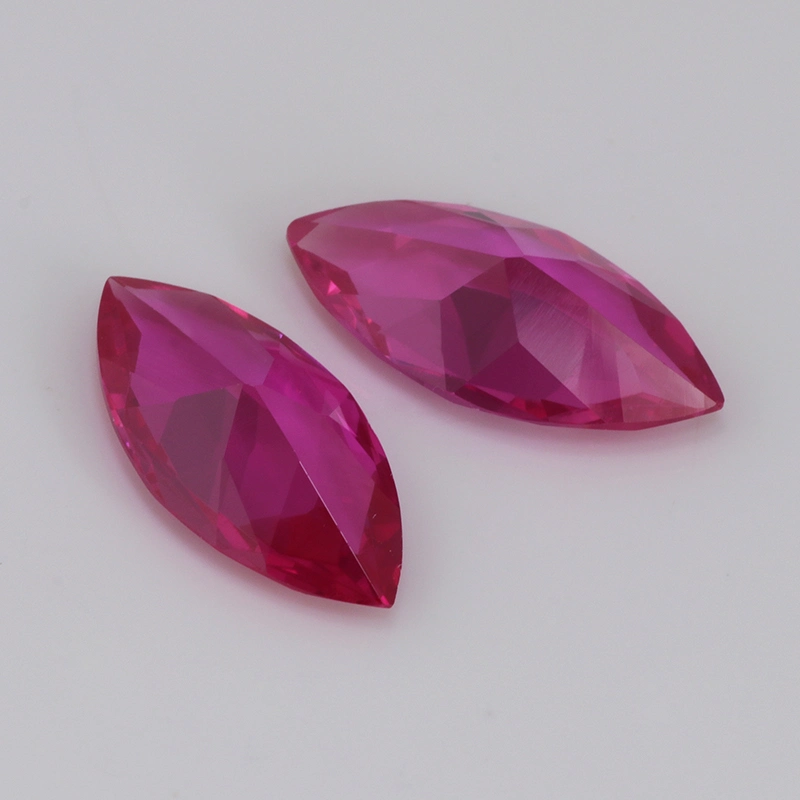 on Sale 8X16mm #3 Synthetic Ruby Corundum Marquise Gemstone