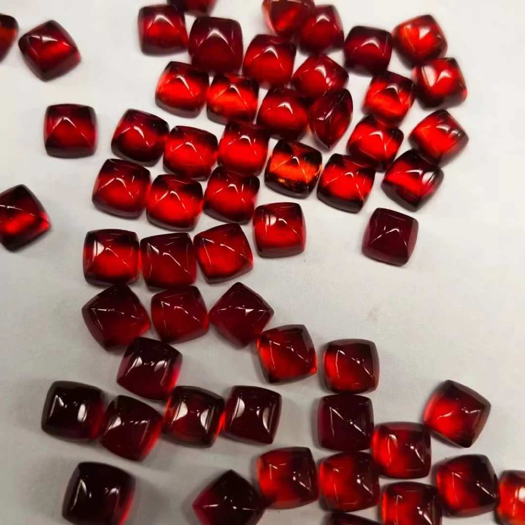 Natural Garnet Suger Tower Loose Gemstone 4mm 6mm 8mm for Jewelry Setting