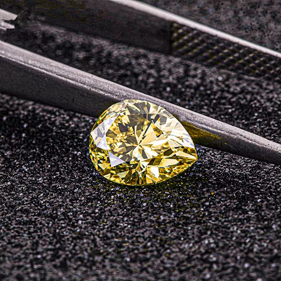 Vendita calda Lab Cut Pera gialla Asscher taglio cuscino Lab Grown Gemstone Gemma Prezzo per carato all'ingrosso