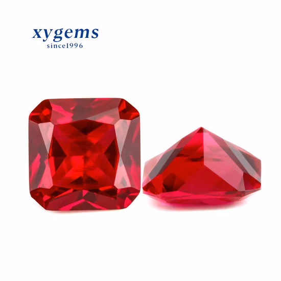 Rubino sintetico per gioielli creato in laboratorio